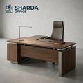Shardaoffice™ Executive Walnut Modern Office Desk